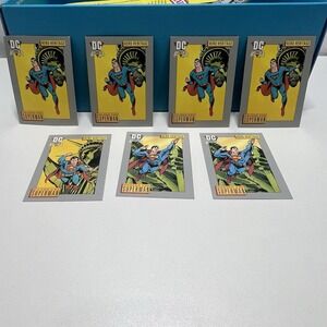Lot Of 7  1991 DC Comics Trading Cards Superman Cards #16 #17 #18 Hero Heritage